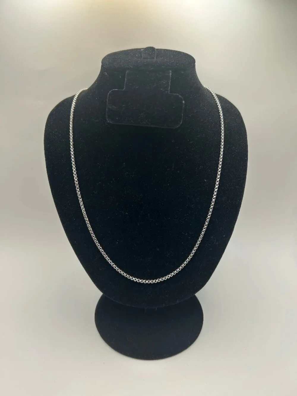 Silver Box Chain Necklace 3mm 23 Inch Waterproof Everyday Unisex New